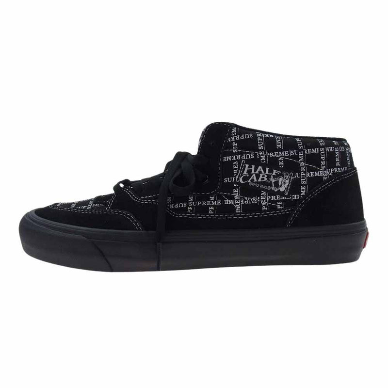 Supreme シュプリーム 20AW × Vans Half Cab Pro 92 Croc バンズ ハーフキャブ プロ 92 クロック スニーカー ブラック系 28.5cm【極上美品】【中古】