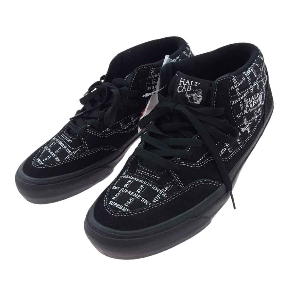 Supreme シュプリーム 20AW × Vans Half Cab Pro 92 Croc バンズ ハーフキャブ プロ 92 クロック スニーカー ブラック系 28.5cm【極上美品】【中古】