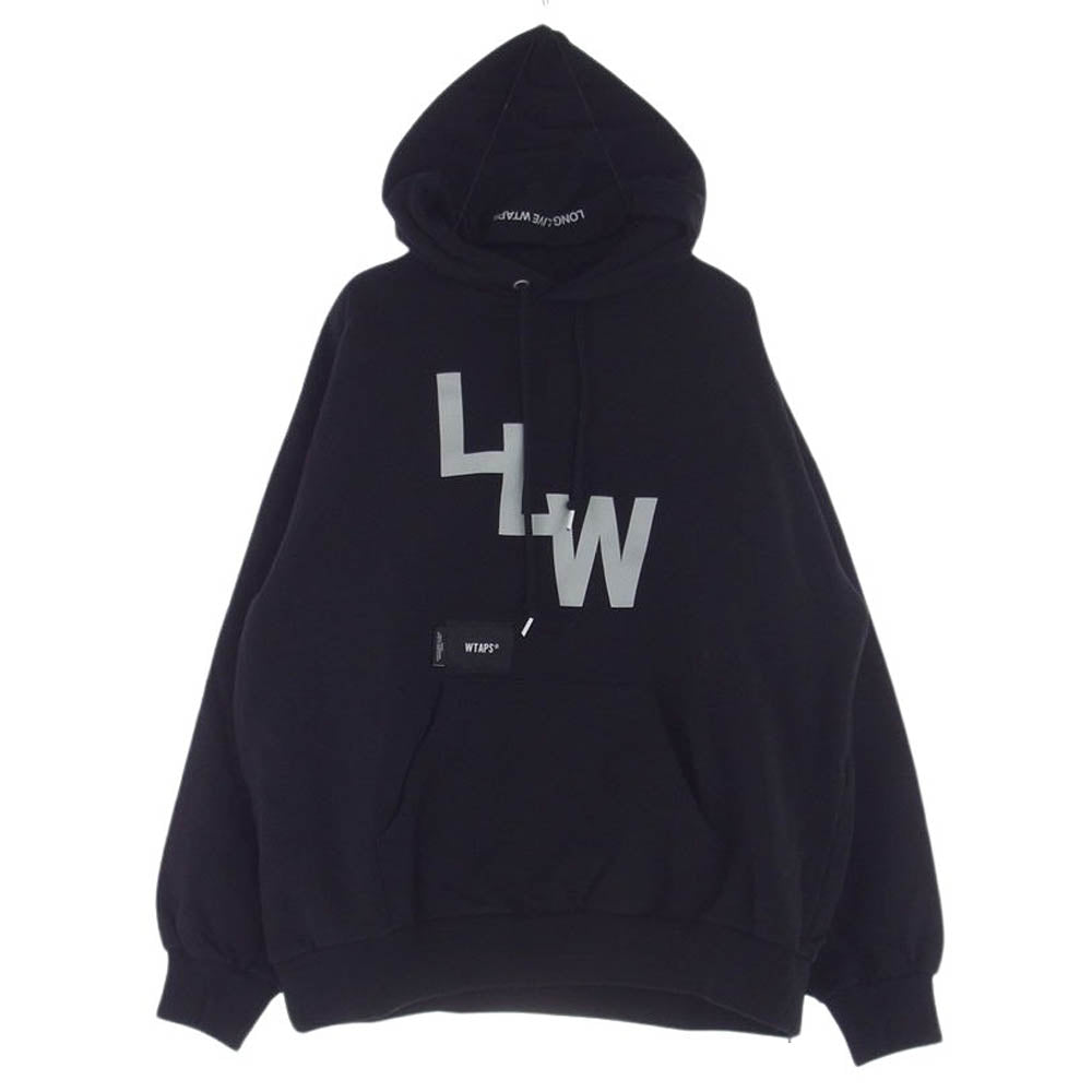 WTAPS ダブルタップス 22AW 222ATDT-HPM04S LLW HOODY フーディー プルオーバー パーカー ブラック系 X 03【美品】【中古】