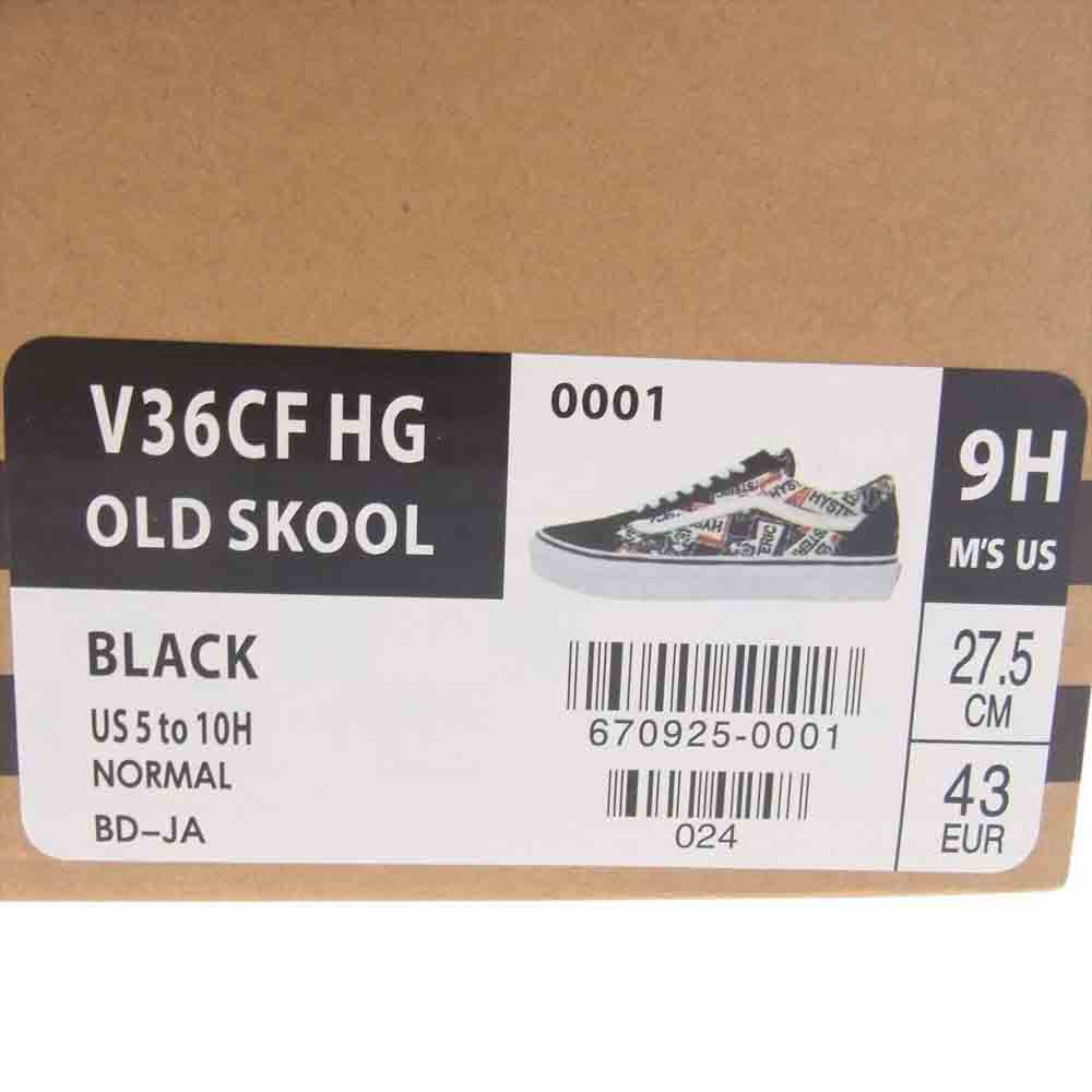 HYSTERIC GLAMOUR ヒステリックグラマー  670925-0001 × VANS バンズ OLD SKOOL オールドスクール スニーカー マルチカラー系 27.5cm【極上美品】【中古】
