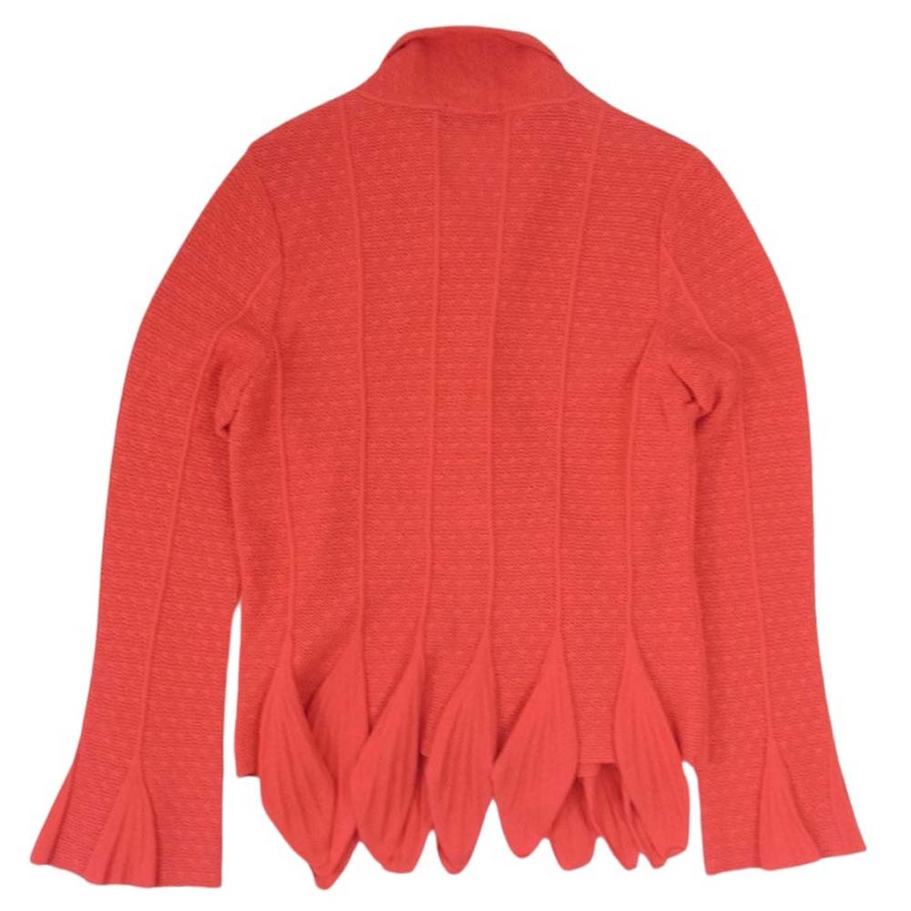 HIROKO KOSHINO ヒロコ・コシノ フリンジ カーディガン レッド系 40【中古】