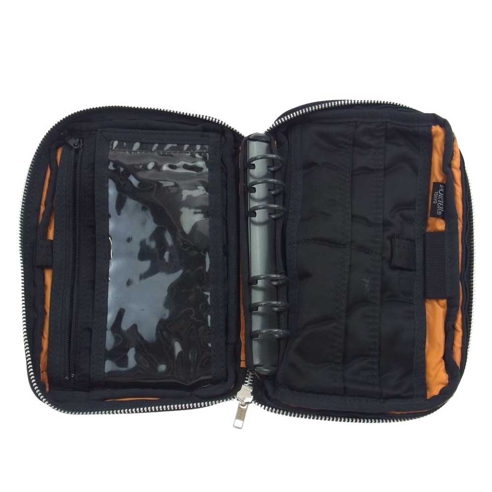 PORTER ポーター タンカー 手帳 カバー ブラック系【中古】