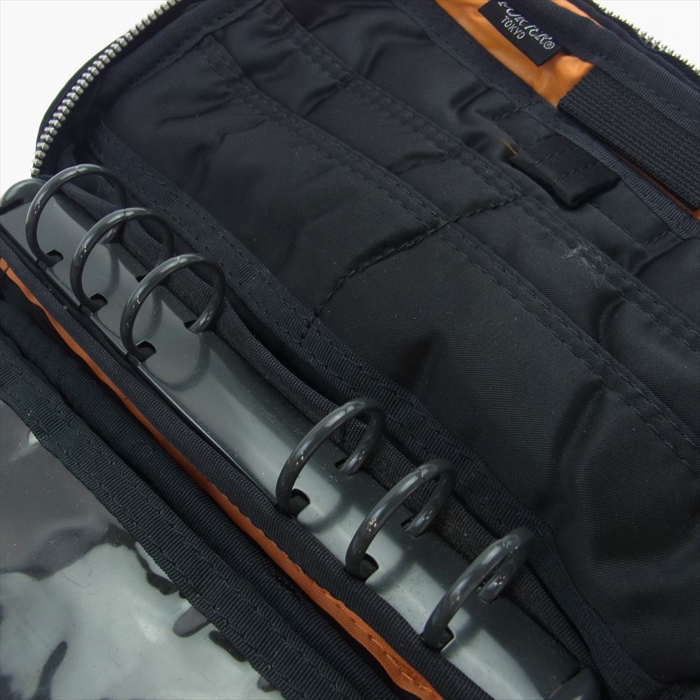 PORTER ポーター タンカー 手帳 カバー ブラック系【中古】