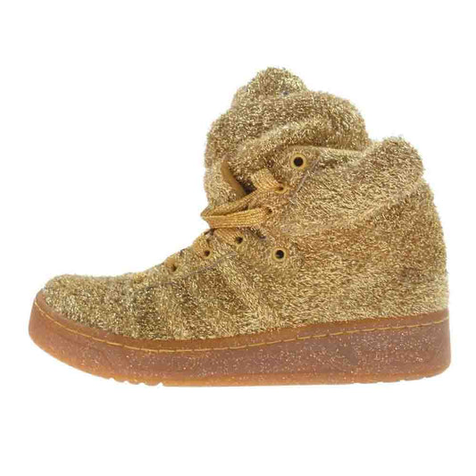 adidas アディダス G96188 Jeremy Scott JS BEAR ジェレミー スコット ベアー ハイカット スニーカー ゴールド系 26.5【中古】