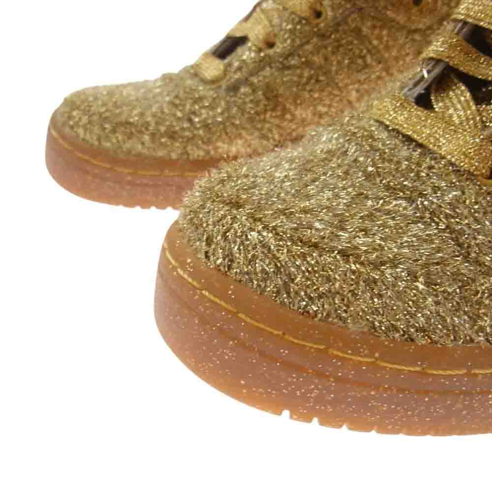 adidas アディダス G96188 Jeremy Scott JS BEAR ジェレミー スコット ベアー ハイカット スニーカー ゴールド系 26.5【中古】