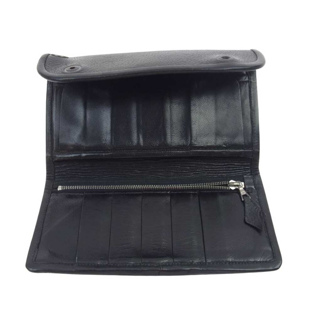 BILL WALL LEATHER ビルウォールレザー ラージカレンシー ロングウォレット 長財布 ブラック系【中古】