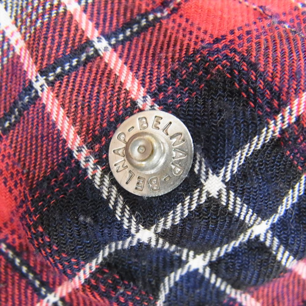 CUSHMAN クッシュマン ウエスタン 長袖 チェック シャツ レッド系 サイズ表記無【中古】