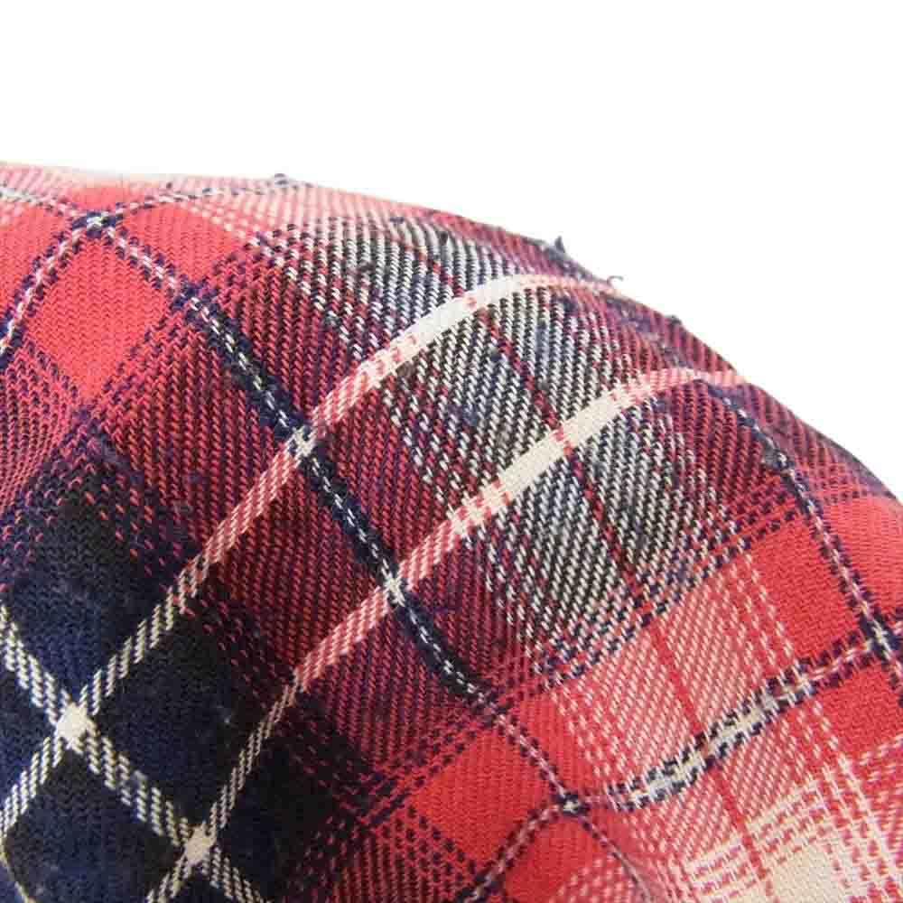 CUSHMAN クッシュマン ウエスタン 長袖 チェック シャツ レッド系 サイズ表記無【中古】