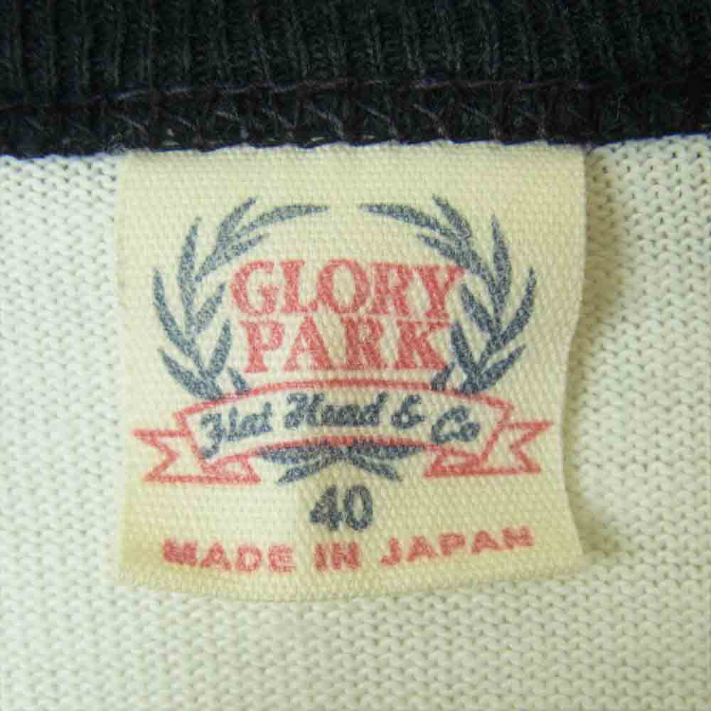 THE FLAT HEAD ザフラットヘッド ラグラン 七分丈 プリント カットソー オフホワイト系 ブラック系 40【中古】