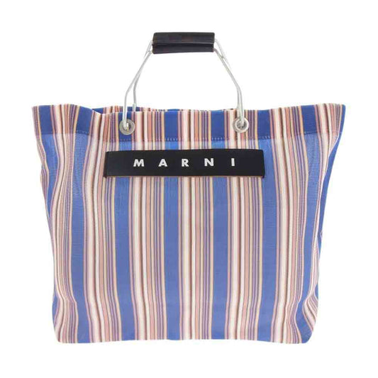 MARNI マルニ MARKET STRIPE BAG マーケット ストライプ トート バッグ マルチカラー系【中古】