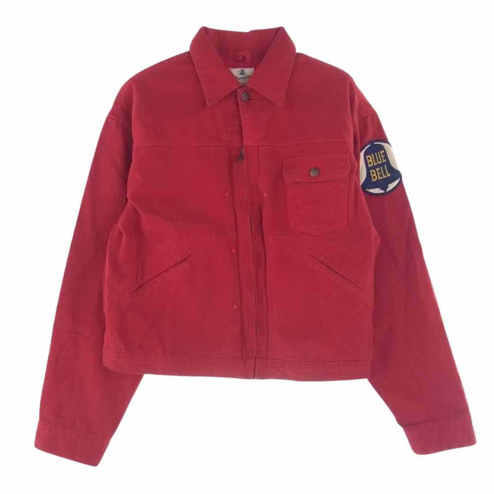 Wrangler ラングラー E4017-68 50s 復刻  縦ベルタグ BLUE BELL ワッペン チャンピオンジャケット  レッド系 M【中古】