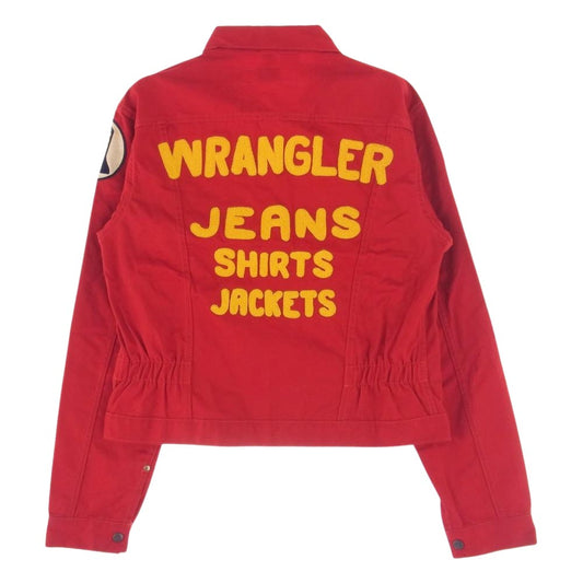 Wrangler ラングラー M4012-68 12MJZ 60s 復刻 縦ベルタグ デッドストック BLUE BELL ワッペン チャンピオンジャケット  レッド系 40【極上美品】【中古】