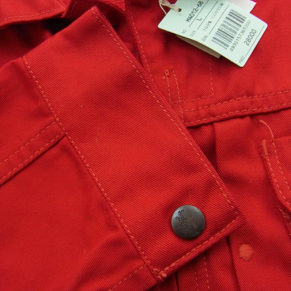 Wrangler ラングラー M4012-68 12MJZ 60s 復刻 縦ベルタグ デッドストック BLUE BELL ワッペン チャンピオンジャケット  レッド系 40【極上美品】【中古】