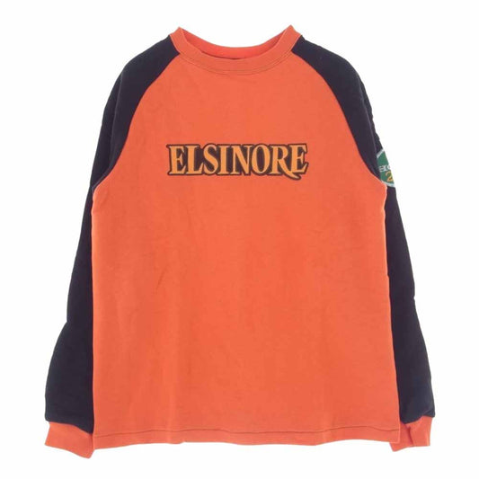 The REAL McCOY'S ザリアルマッコイズ 旧マッコイ 箱 ビデオ付き McQUEEN Collection ELSINORE リアルマックイーン エルシノア スウェット シャツ オレンジ系 M【新古品】【未使用】【中古】