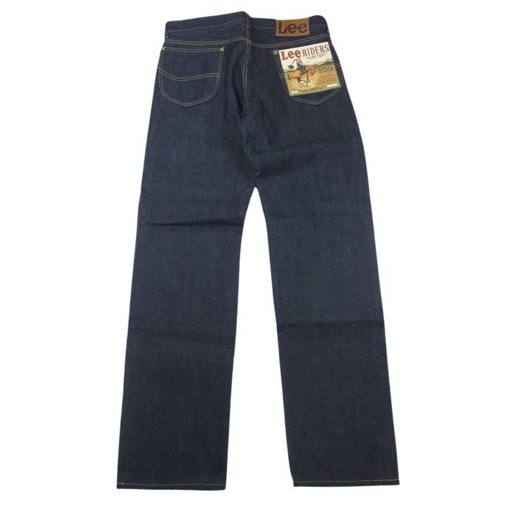 The REAL McCOY'S ザリアルマッコイズ E506-RM28 × LEE リー 日本製 101 COWBOY PANTS リジット セルビッジ ボタンフライ デニム パンツ インディゴブルー系 32×34【極上美品】【中古】