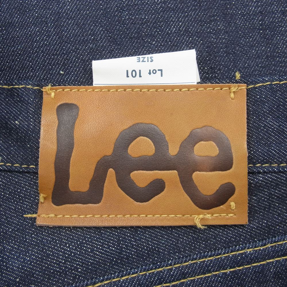 The REAL McCOY'S ザリアルマッコイズ E506-RM28 × LEE リー 日本製 101 COWBOY PANTS リジット セルビッジ ボタンフライ デニム パンツ インディゴブルー系 32×34【極上美品】【中古】