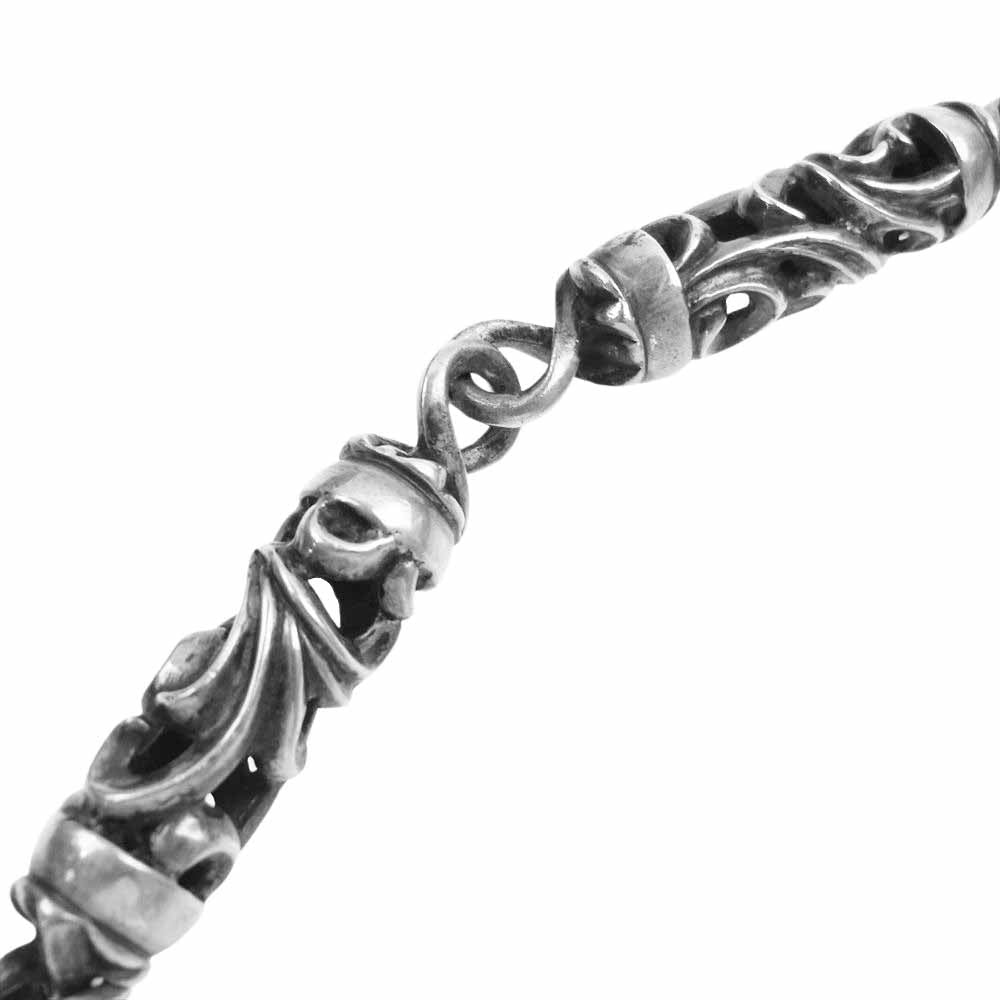 CHROME HEARTS クロムハーツ（原本無） ROLLER SHORT-T 2クリップ 7LINKショートローラー シルバー ウォレットチェーン シルバー系【中古】