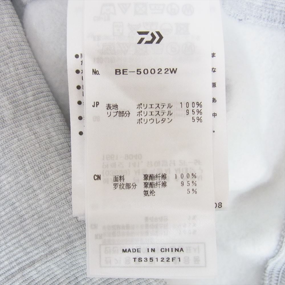 ダイワピア39 BE-50022W TECH FREEDOM SLEEVE CREW NECK SWEAT SHIRTS テック フリーダム スリーブ クルーネック スウェット グレー系 M【極上美品】【中古】
