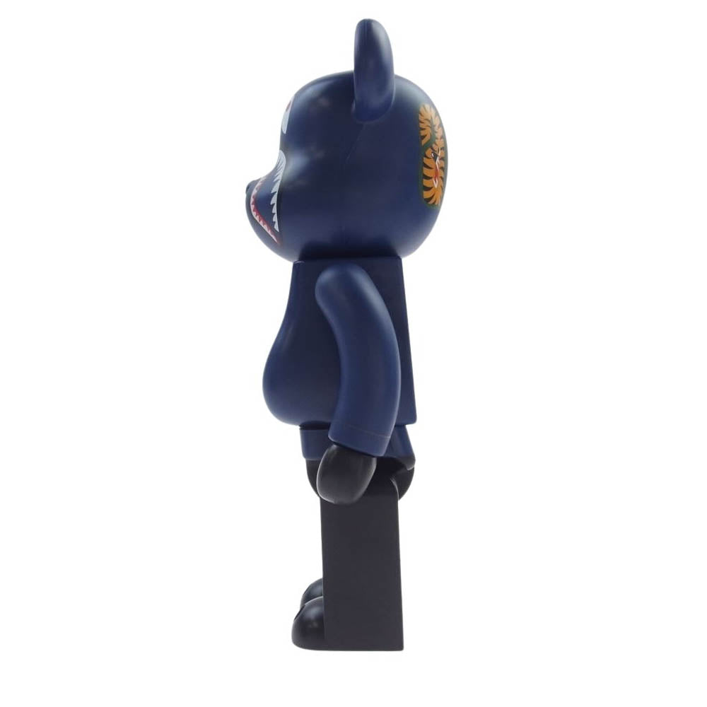 A BATHING APE アベイシングエイプ 1D23182905 1st CAMO SHARK BE@RBRICK 400％ カモシャーク ベアブリック メディコムトイ カーキ系 ネイビー系 ブラック系【中古】