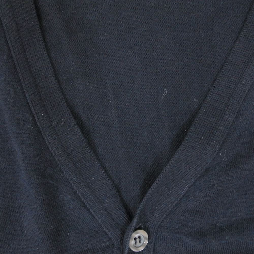 JOHN SMEDLEY ジョンスメドレー シー アイランド コットン カーディガン ネイビー系 L【中古】