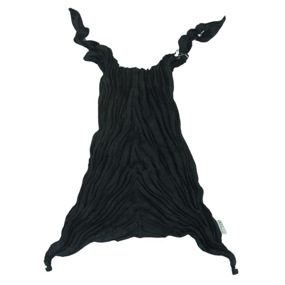 ISSEY MIYAKE イッセイミヤケ MI41-AG872 me ミー プリーツ加工 WHIPPED PLEATS BAG ホイップ ツイスト トート バッグ ブラック系【極上美品】【中古】