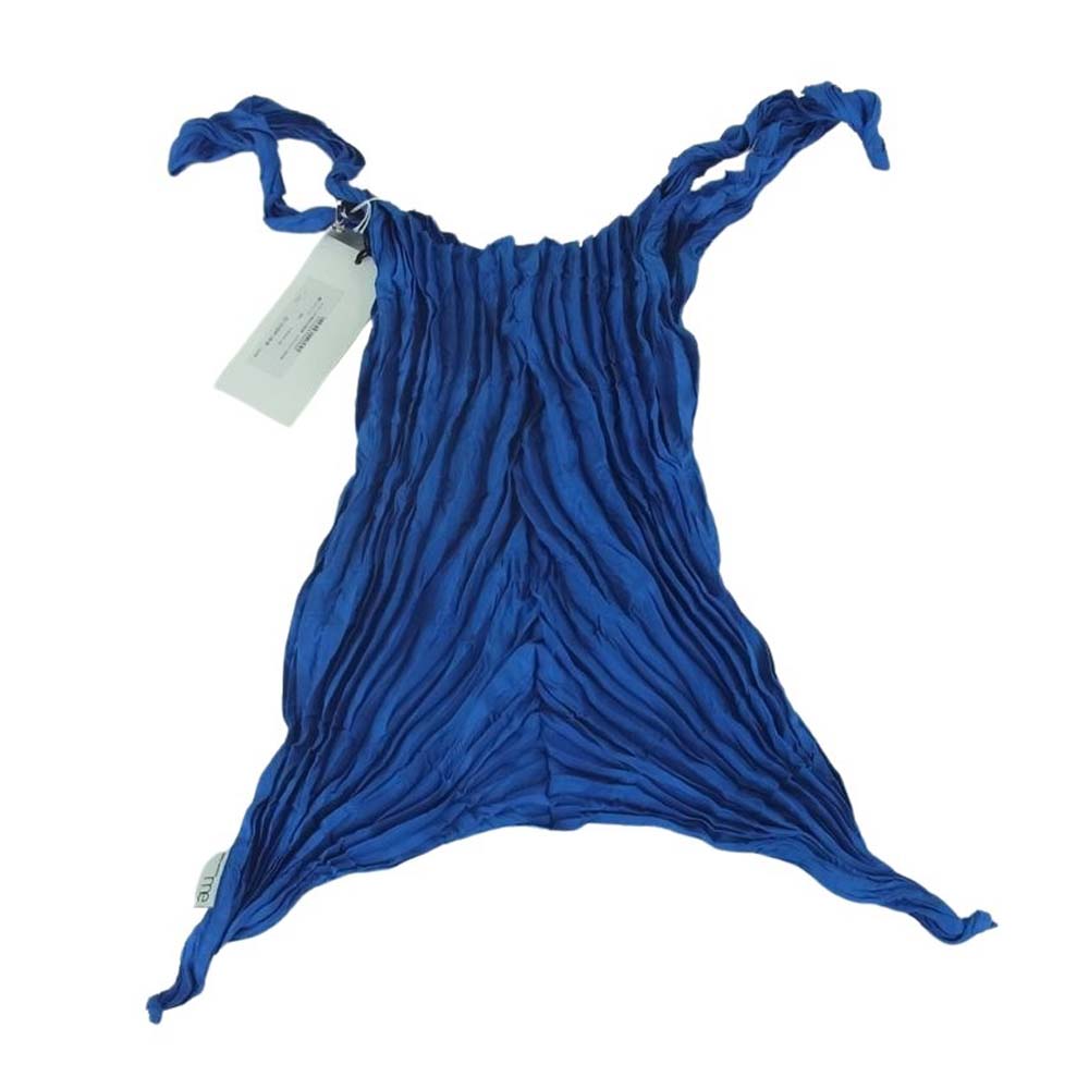 ISSEY MIYAKE イッセイミヤケ MI41-AG872 me ミー プリーツ加工 WHIPPED PLEATS BAG ホイップ ツイスト トート バッグ ブルー系【極上美品】【中古】