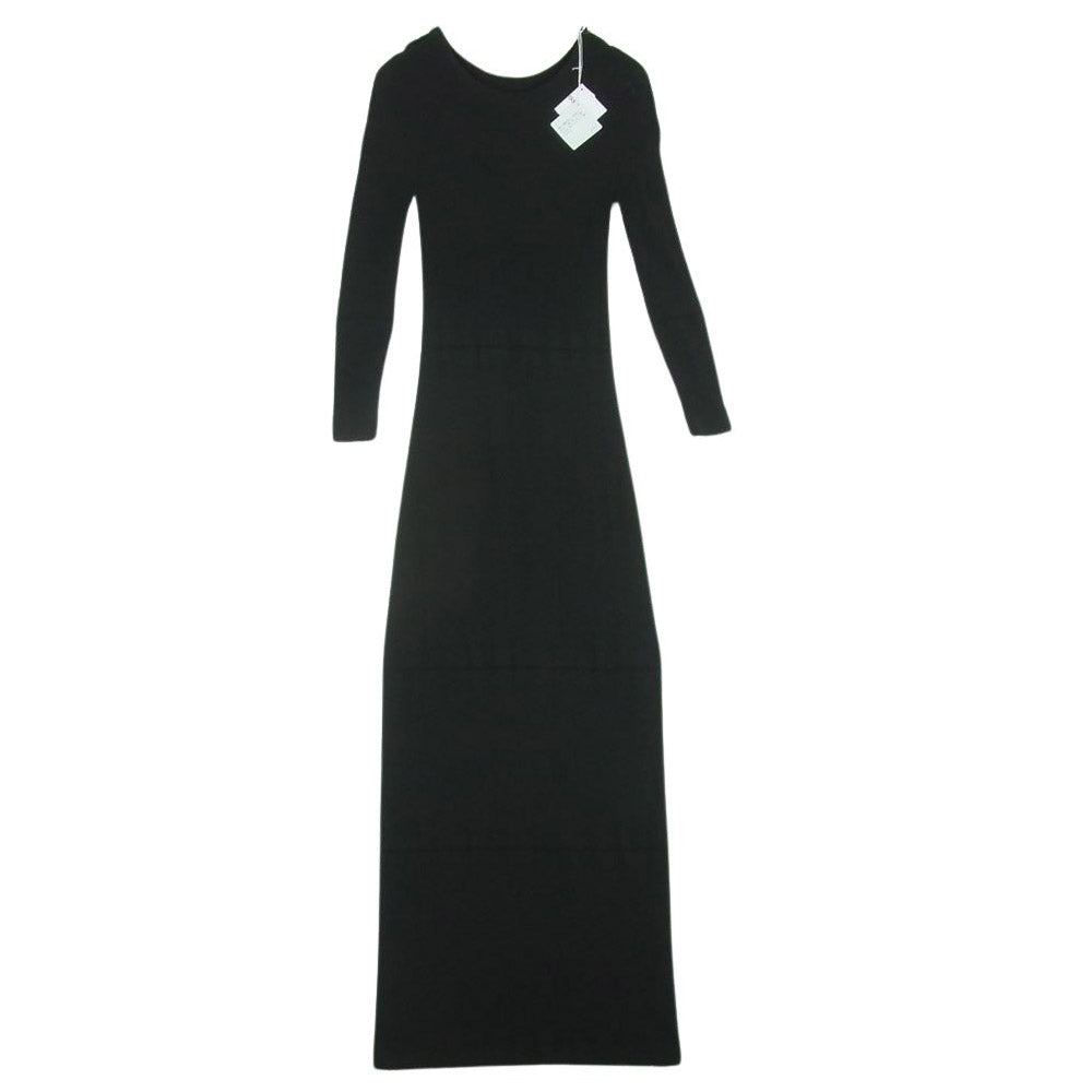 ISSEY MIYAKE イッセイミヤケ IM41-KH885 SKIN AP スキン インナー ロング ドレス ワンピース ブラック系 2【極上美品】【中古】