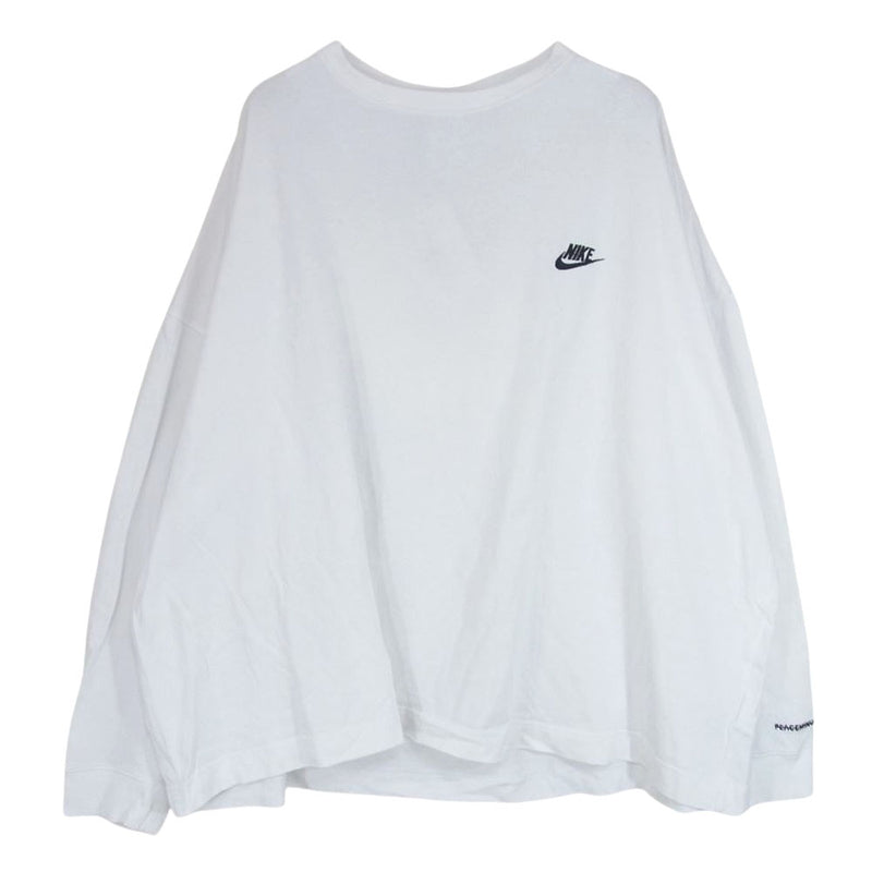 NIKE ナイキ 23SS × PEACEMINUSONE ピースマイナスワン LS T-Shirt White  フラワープリント ロングスリーブ カットソー ホワイト系 L【中古】