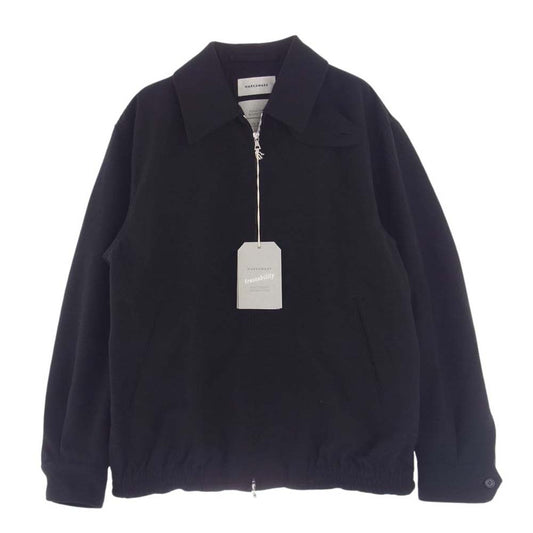 markaware マーカウェア 22C-06BL01C ORGANIC WOOL SURVIVAL CLOTH SPORTS JACKET オーガニックウール サバイバル クロス スポーツ ジャケット ブラック系 1【極上美品】【中古】