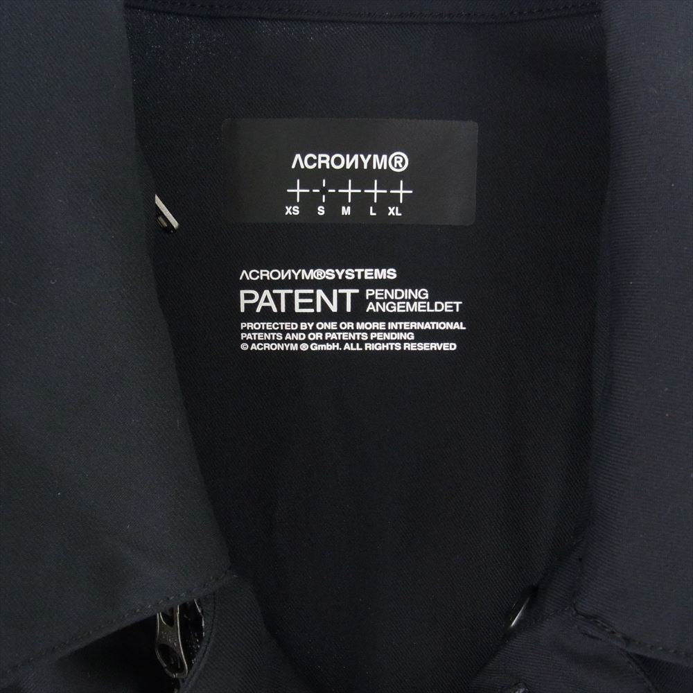 アクロニウム J111TS-CH Micro Twill Tec Sys Jacket マイクロ コットン ツイル ジャケット ダークネイビー系 S【美品】【中古】