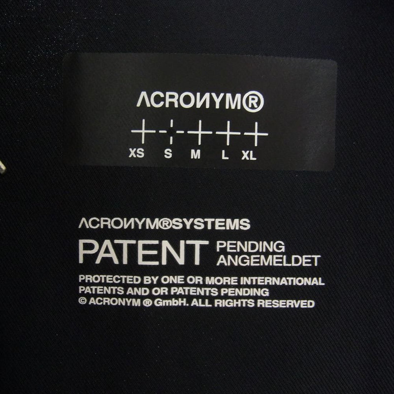 アクロニウム J111TS-CH Micro Twill Tec Sys Jacket マイクロ コットン ツイル ジャケット ダークネイビー系 S【美品】【中古】