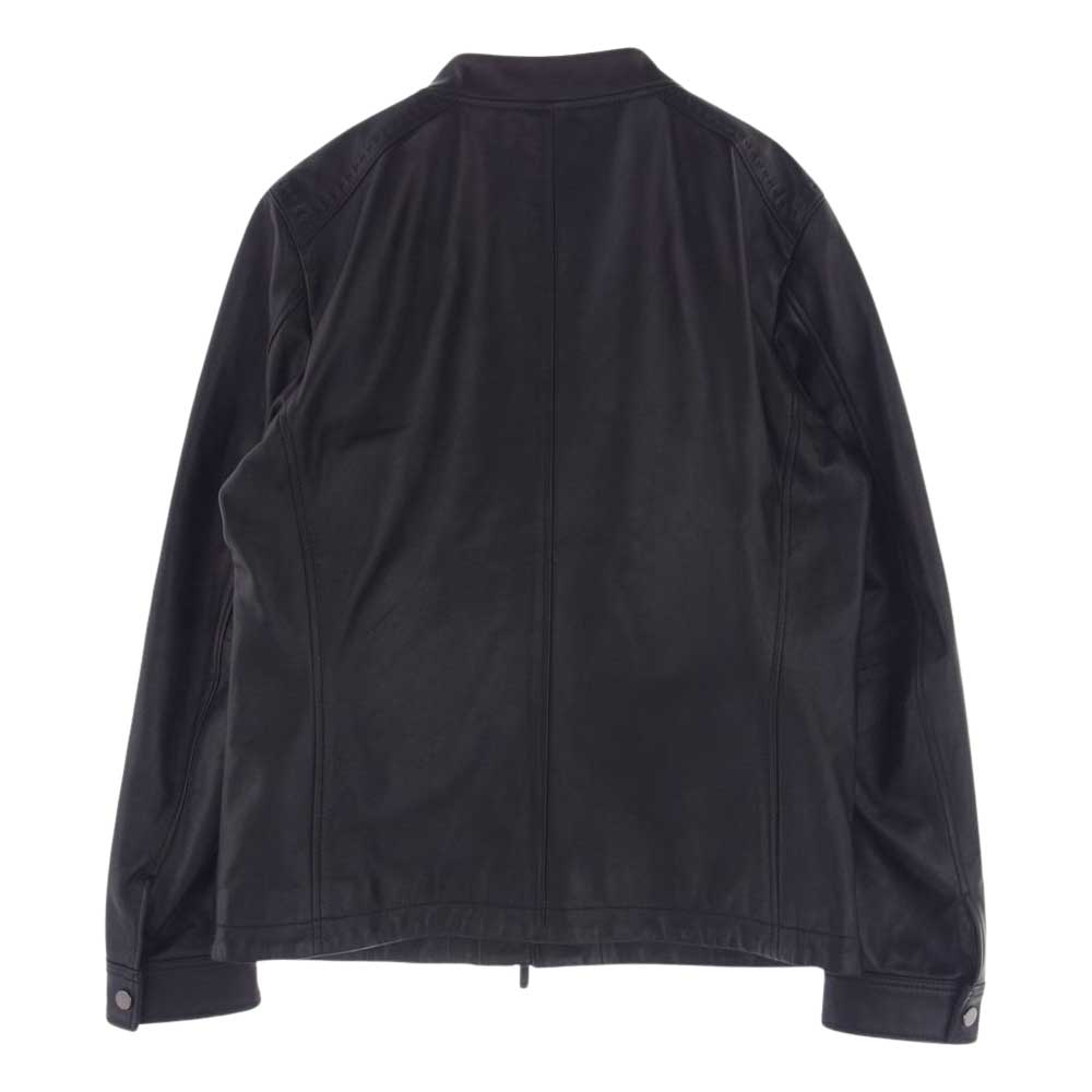 TETE HOMME テットオム 1022519011 ラムレザー レザー ジャケット ブラック系 L【中古】