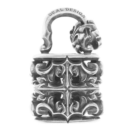 ディールデザイン 南京錠 パドロック ペンダントトップ シルバー系【中古】