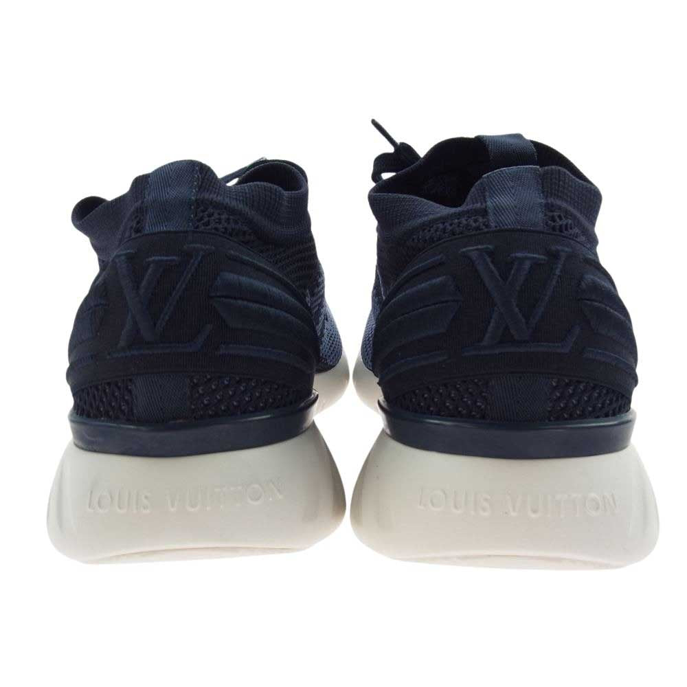 LOUIS VUITTON ルイ・ヴィトン ダミエ ファストレーン ライン ローカット スニーカー ネイビー系 6【極上美品】【中古】