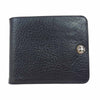 CHROME HEARTS クロムハーツ（原本無） 1SNAP 1スナップ クロスボタン レザー ウォレット 財布 ブラック系【中古】