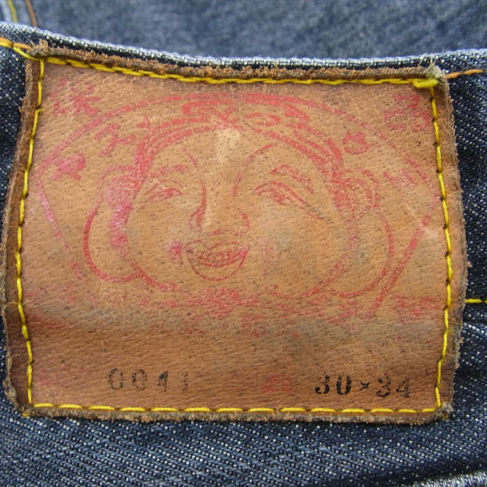 EVISU エヴィス 鯉 カモメ 刺繍 ボタンフライ デニム パンツ インディゴブルー系 30【中古】