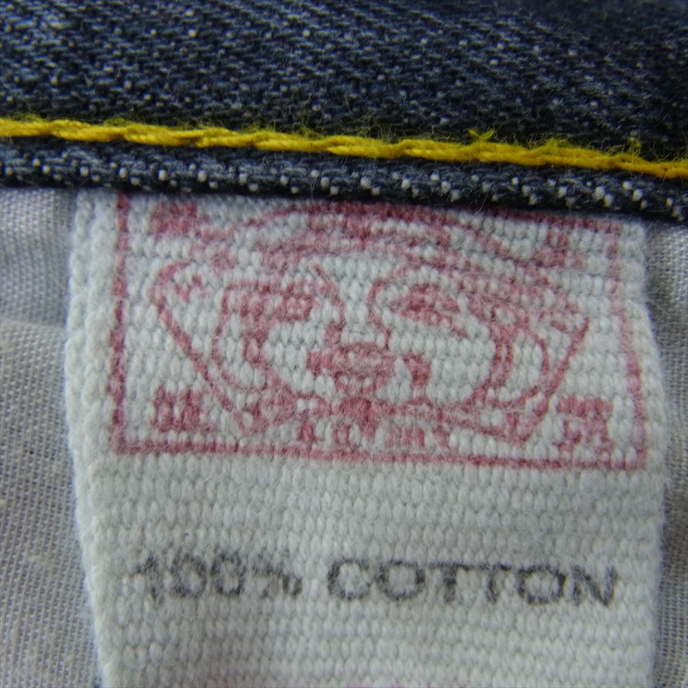EVISU エヴィス 鯉 カモメ 刺繍 ボタンフライ デニム パンツ インディゴブルー系 30【中古】