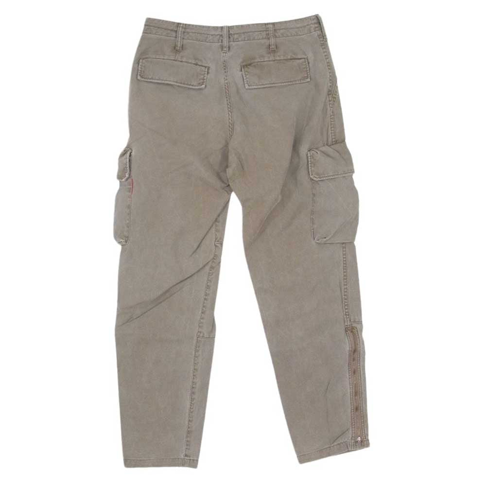GOODENOUGH グッドイナフ 裾ジップ ワーク カーゴパンツ トラウザーズ ブラウン系 M【中古】