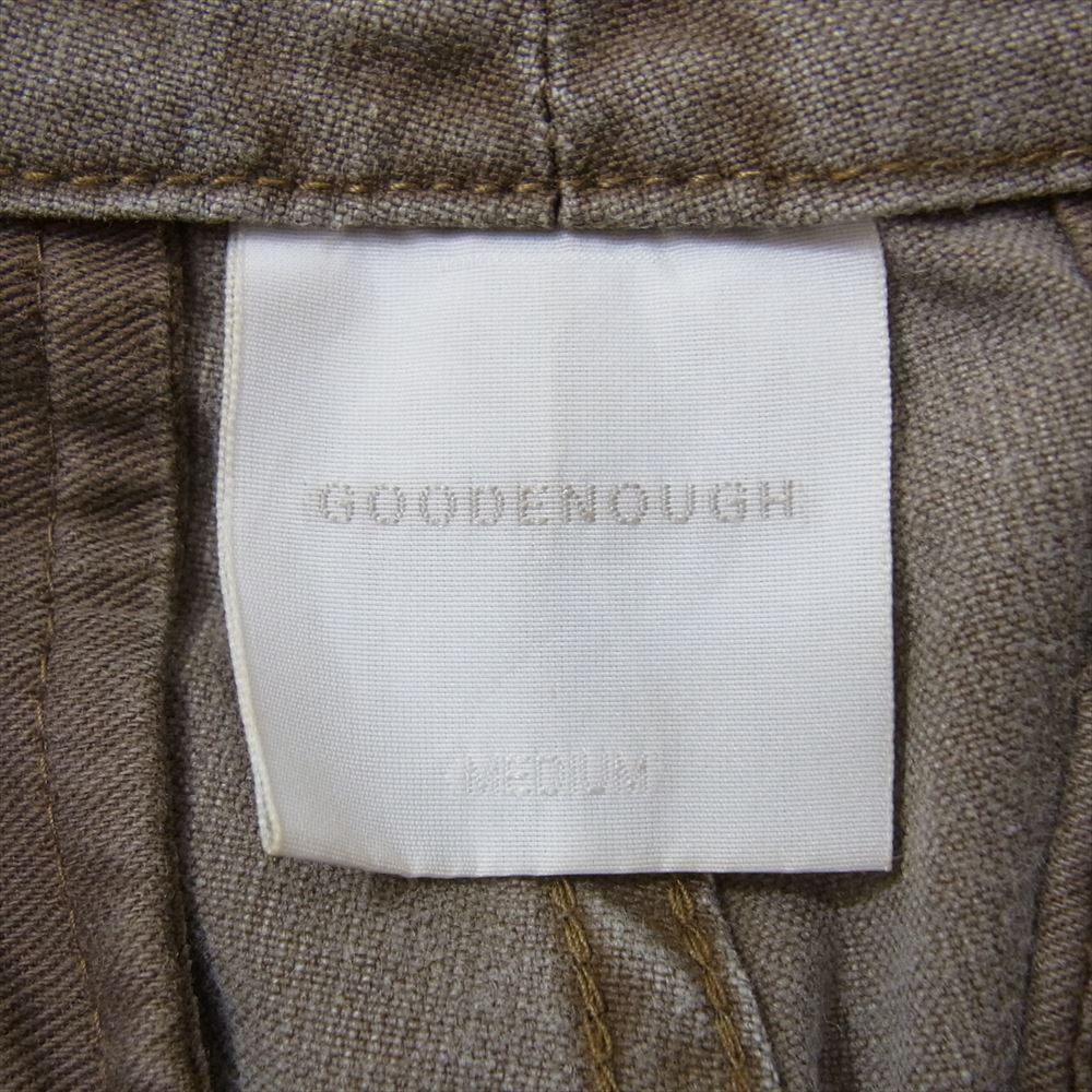 GOODENOUGH グッドイナフ 裾ジップ ワーク カーゴパンツ トラウザーズ ブラウン系 M【中古】