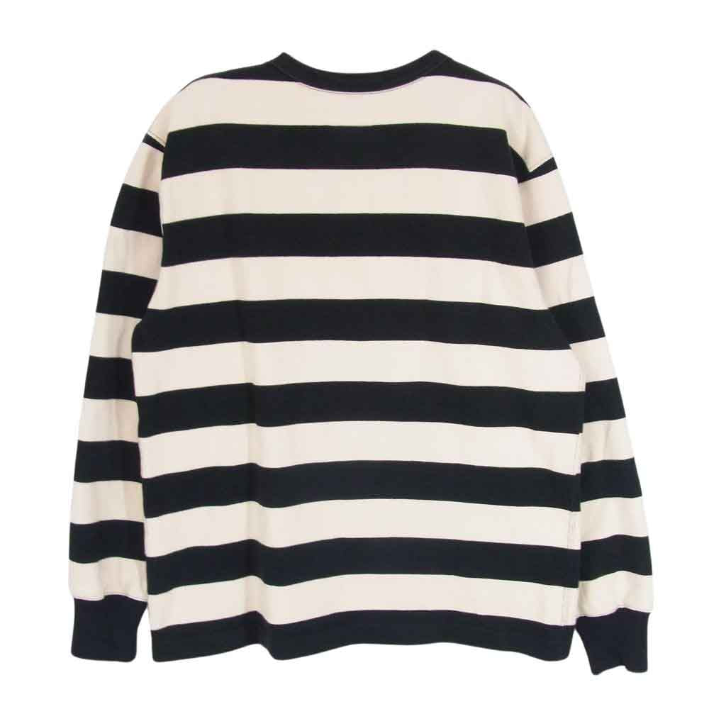 ウエストライド HEAVY BORDER LONG TEE ボーダー ロングスリーブ 長袖 Tシャツ カットソー ブラック系 42【中古】