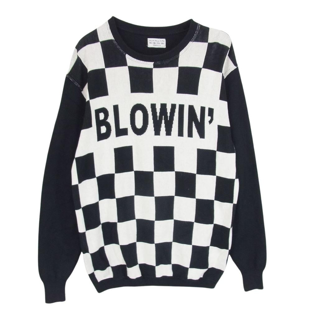 ウエストライド BLOWIN` SWEATER LOGO コットンニット セーター ブラック系 サイズ表記無【中古】