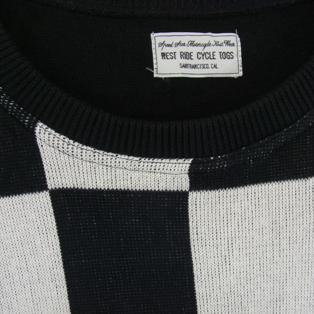 ウエストライド BLOWIN` SWEATER LOGO コットンニット セーター ブラック系 サイズ表記無【中古】