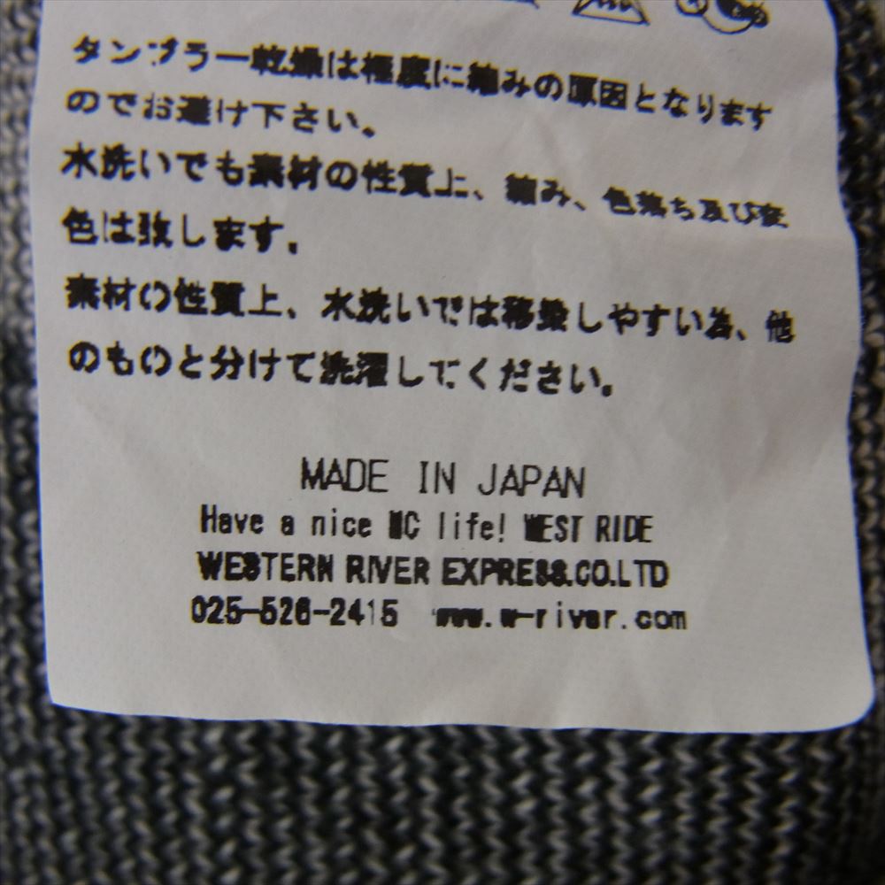 ウエストライド BLOWIN` SWEATER LOGO コットンニット セーター ブラック系 サイズ表記無【中古】