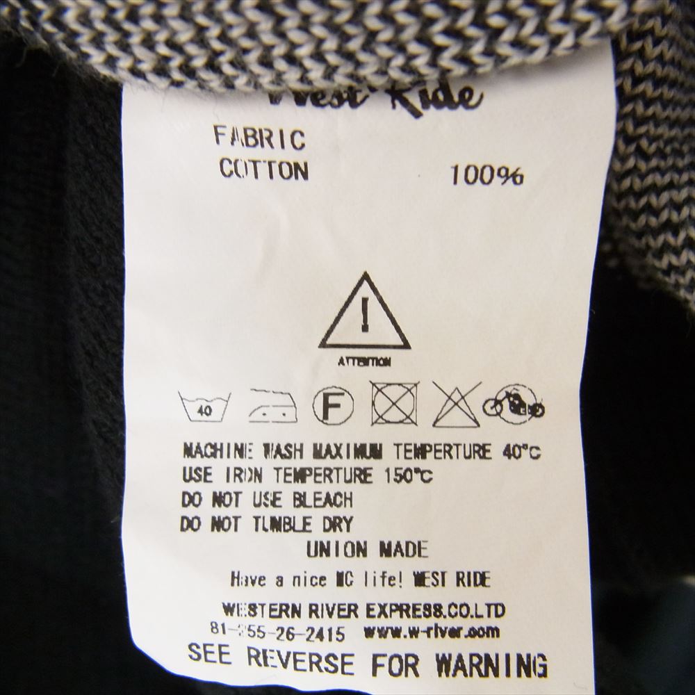 ウエストライド BLOWIN` SWEATER LOGO コットンニット セーター ブラック系 サイズ表記無【中古】