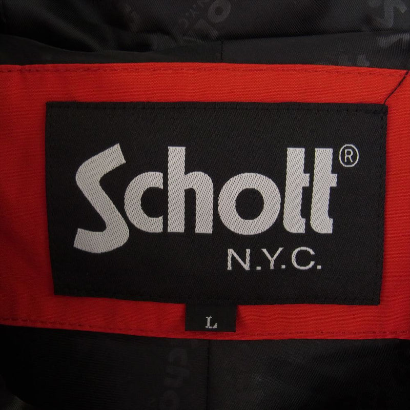 schott ショット 3182013  2-TONE FIELD PARKA 2トーン フィールドパーカー マウンテンパーカー ジャケット レッド系 ブラック系 L【中古】