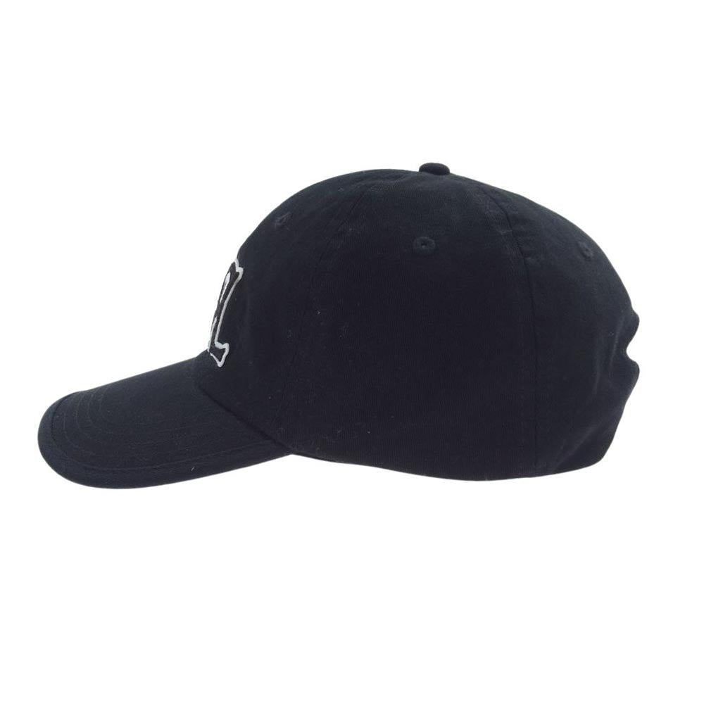 RRL ダブルアールエル ロゴ ツイル 6パネル キャップ 帽子 ブラック系【中古】