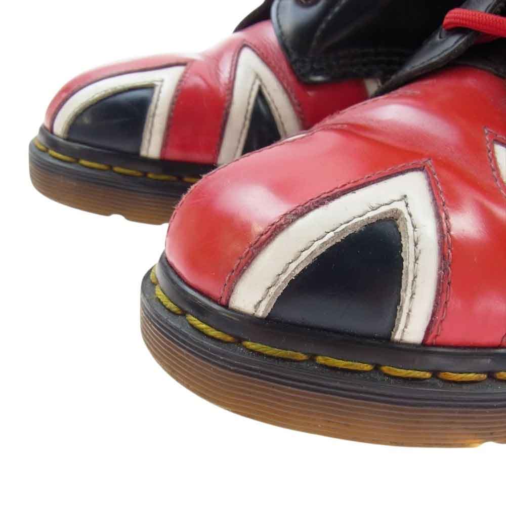 Dr.Martens ドクターマーチン 8ホール ユニオンジャック ブーツ ブラック系 US8【中古】