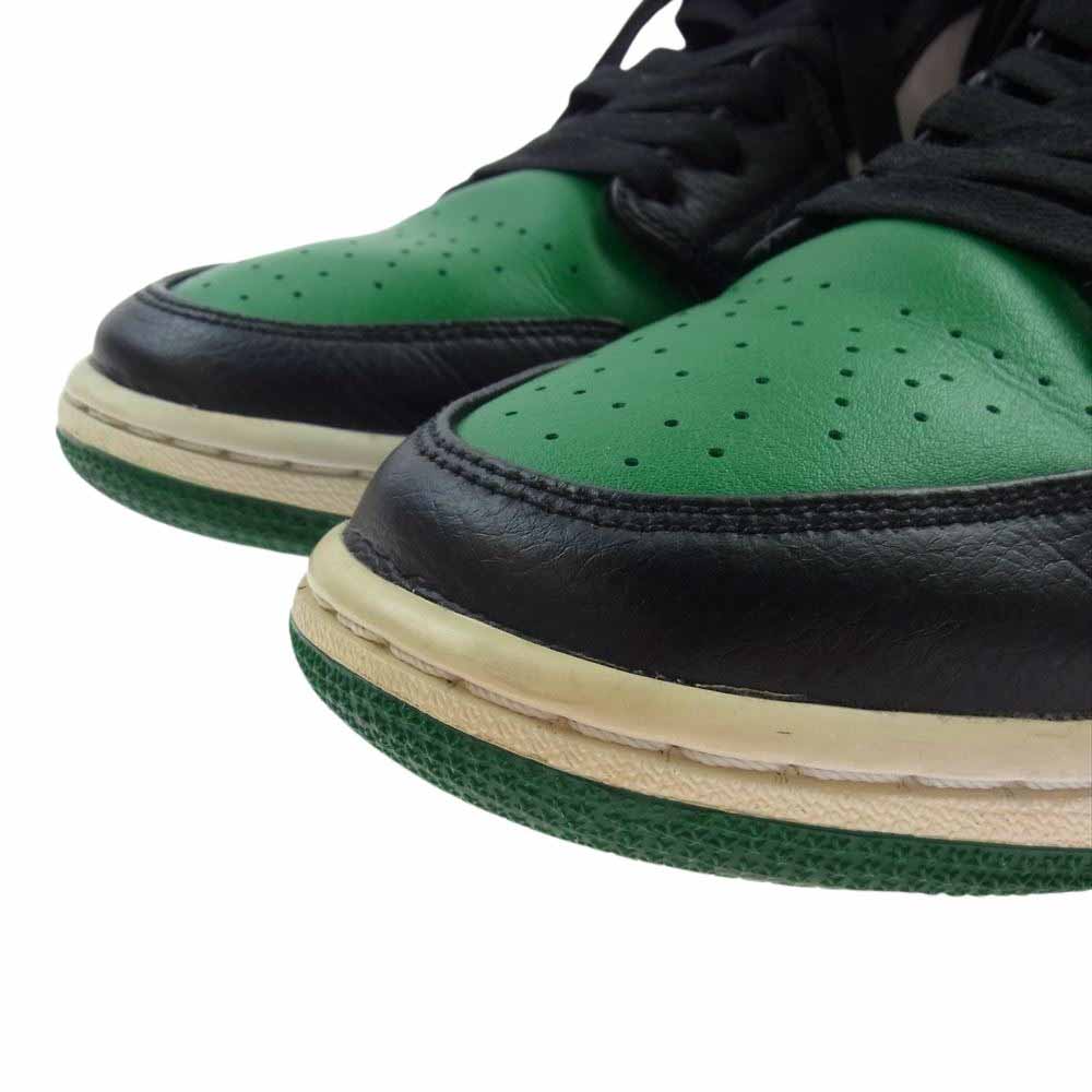 NIKE ナイキ 554724-067 AIR JORDAN 1 MID PINE GREEN エアジョーダン1 ミッド パイングリーン スニーカー グリーン系 29cm【中古】