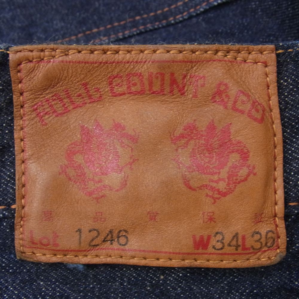 FULLCOUNT フルカウント Lot.1246 BUSH PANTS 13.7oz デニム ブッシュ パンツ インディゴブルー系 34【中古】