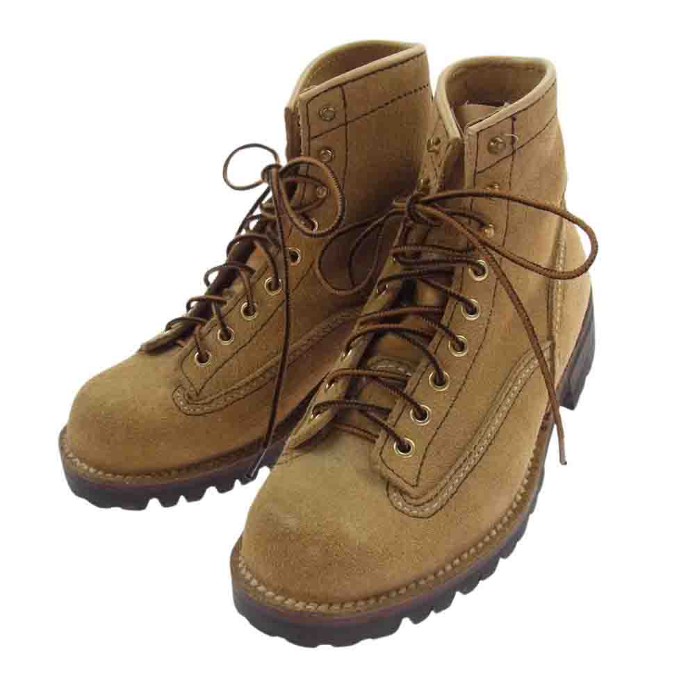 LONE WOLF ロンウルフ LW01845 TRUCKER BOOTS VIBRAM SOLE トラッカー ブーツ ベージュ スエード ベージュ系 8【中古】